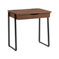 **Bureau moderne en bois avec tiroir et structure métallique**
